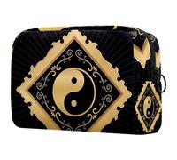 VAPOKF Tai Chi Cosmetic Bag for Women, Travel Toiletries Bags Large Makeup Handy Pouch Organizer Bag with Zipper