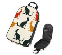 VAPOKF Travel Camping Utensils Organizer Bag, Australia Kangaroo Silhouette Storage Bag for Cooking Utensil Set, Kitchen Accessories Storage Pouch for Outdoor BBQ, Bag Only