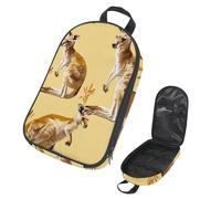 VAPOKF Travel Camping Utensils Organizer Bag, Australia Kangaroo Storage Bag for Cooking Utensil Set, Kitchen Accessories Storage Pouch for Outdoor BBQ, Bag Only
