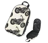 VAPOKF Travel Camping Utensils Organizer Bag,Black Motor Storage Bag for Cooking Utensil Set, Kitchen Accessories Storage Pouch for Outdoor BBQ, Bag Only