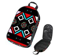 VAPOKF Travel Camping Utensils Organizer Bag, Boho Bohemia Native American Storage Bag for Cooking Utensil Set, Kitchen Accessories Storage Pouch for Outdoor BBQ, Bag Only