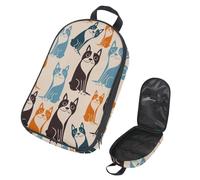 VAPOKF Travel Camping Utensils Organizer Bag, Cute Boston Terrier Dog Storage Bag for Cooking Utensil Set, Kitchen Accessories Storage Pouch for Outdoor BBQ, Bag Only