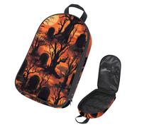 VAPOKF Travel Camping Utensils Organizer Bag, Dead Tree Graves Full Moon Storage Bag for Cooking Utensil Set, Kitchen Accessories Storage Pouch for Outdoor BBQ, Bag Only