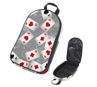 VAPOKF Travel Camping Utensils Organizer Bag, Falling Down Playing Cards Storage Bag for Cooking Utensil Set, Kitchen Accessories Storage Pouch for Outdoor BBQ, Bag Only