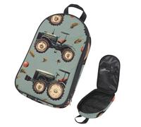 VAPOKF Travel Camping Utensils Organizer Bag, Farm Crops and Tractors Storage Bag for Cooking Utensil Set, Kitchen Accessories Storage Pouch for Outdoor BBQ, Bag Only