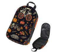 VAPOKF Travel Camping Utensils Organizer Bag, Farm Crops and Tractors Storage Bag for Cooking Utensil Set, Kitchen Accessories Storage Pouch for Outdoor BBQ, Bag Only