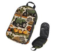 VAPOKF Travel Camping Utensils Organizer Bag, Farmhouse Tractors and Crops Storage Bag for Cooking Utensil Set, Kitchen Accessories Storage Pouch for Outdoor BBQ, Bag Only