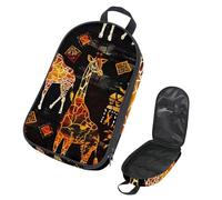 VAPOKF Travel Camping Utensils Organizer Bag,Giraffe Tribal Pattern Storage Bag for Cooking Utensil Set, Kitchen Accessories Storage Pouch for Outdoor BBQ, Bag Only