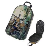 VAPOKF Travel Camping Utensils Organizer Bag, Group of Indian Runner Ducks on Water Storage Bag for Cooking Utensil Set, Kitchen Accessories Storage Pouch for Outdoor BBQ, Bag Only