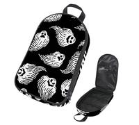 VAPOKF Travel Camping Utensils Organizer Bag, Halloween Ghosts on Black Storage Bag for Cooking Utensil Set, Kitchen Accessories Storage Pouch for Outdoor BBQ, Bag Only