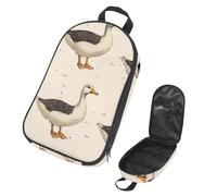 VAPOKF Travel Camping Utensils Organizer Bag, Indian Runner Ducks Storage Bag for Cooking Utensil Set, Kitchen Accessories Storage Pouch for Outdoor BBQ, Bag Only