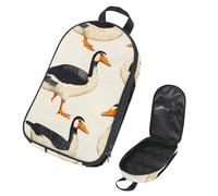 VAPOKF Travel Camping Utensils Organizer Bag, Indian Runner Ducks Storage Bag for Cooking Utensil Set, Kitchen Accessories Storage Pouch for Outdoor BBQ, Bag Only