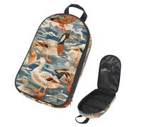 VAPOKF Travel Camping Utensils Organizer Bag, Indian Runner Ducks Storage Bag for Cooking Utensil Set, Kitchen Accessories Storage Pouch for Outdoor BBQ, Bag Only