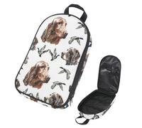 VAPOKF Travel Camping Utensils Organizer Bag, Irish Setter Deutsch Kurzhaar and Wild Duck Storage Bag for Cooking Utensil Set, Kitchen Accessories Storage Pouch for Outdoor BBQ, Bag Only