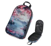 VAPOKF Travel Camping Utensils Organizer Bag, Lakeside Cherry Tree Storage Bag for Cooking Utensil Set, Kitchen Accessories Storage Pouch for Outdoor BBQ, Bag Only