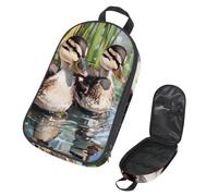 VAPOKF Travel Camping Utensils Organizer Bag, Little Indian Runner Ducks Storage Bag for Cooking Utensil Set, Kitchen Accessories Storage Pouch for Outdoor BBQ, Bag Only