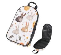 VAPOKF Travel Camping Utensils Organizer Bag, Little Rabbits Easter Eggs Storage Bag for Cooking Utensil Set, Kitchen Accessories Storage Pouch for Outdoor BBQ, Bag Only