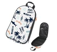 VAPOKF Travel Camping Utensils Organizer Bag, Make Waves Plane Coco Storage Bag for Cooking Utensil Set, Kitchen Accessories Storage Pouch for Outdoor BBQ, Bag Only