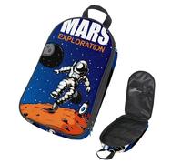 VAPOKF Travel Camping Utensils Organizer Bag, Mars Exploration Astronaut Planet Storage Bag for Cooking Utensil Set, Kitchen Accessories Storage Pouch for Outdoor BBQ, Bag Only