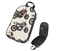 VAPOKF Travel Camping Utensils Organizer Bag, Motor Cars Storage Bag for Cooking Utensil Set, Kitchen Accessories Storage Pouch for Outdoor BBQ, Bag Only