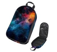 VAPOKF Travel Camping Utensils Organizer Bag,Nebular Galaxy Starry Storage Bag for Cooking Utensil Set, Kitchen Accessories Storage Pouch for Outdoor BBQ, Bag Only