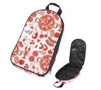 VAPOKF Travel Camping Utensils Organizer Bag, Paella Pattern Storage Bag for Cooking Utensil Set, Kitchen Accessories Storage Pouch for Outdoor BBQ, Bag Only