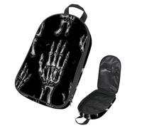 VAPOKF Travel Camping Utensils Organizer Bag, Rock Skeleton Hands Storage Bag for Cooking Utensil Set, Kitchen Accessories Storage Pouch for Outdoor BBQ, Bag Only
