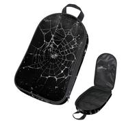 VAPOKF Travel Camping Utensils Organizer Bag, Spoooky Spiderweb Storage Bag for Cooking Utensil Set, Kitchen Accessories Storage Pouch for Outdoor BBQ, Bag Only