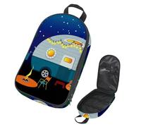 VAPOKF Travel Camping Utensils Organizer Bag, Suburbs Camping Night Bonfire Storage Bag for Cooking Utensil Set, Kitchen Accessories Storage Pouch for Outdoor BBQ, Bag Only