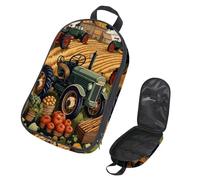 VAPOKF Travel Camping Utensils Organizer Bag, Tractors on Farm and Crops Storage Bag for Cooking Utensil Set, Kitchen Accessories Storage Pouch for Outdoor BBQ, Bag Only