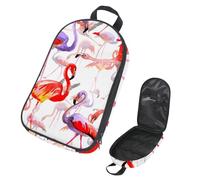 VAPOKF Travel Camping Utensils Organizer Bag, Watercolor Sky Bird Flamingo Storage Bag for Cooking Utensil Set, Kitchen Accessories Storage Pouch for Outdoor BBQ, Bag Only