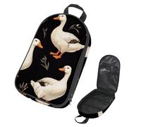 VAPOKF Travel Camping Utensils Organizer Bag, White Indian Runner Ducks Storage Bag for Cooking Utensil Set, Kitchen Accessories Storage Pouch for Outdoor BBQ, Bag Only