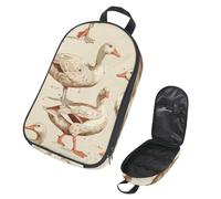 VAPOKF Travel Camping Utensils Organizer Bag, White Indian Runner Ducks Storage Bag for Cooking Utensil Set, Kitchen Accessories Storage Pouch for Outdoor BBQ, Bag Only