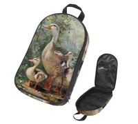 VAPOKF Travel Camping Utensils Organizer Bag, Wild Indian Runner Ducks Storage Bag for Cooking Utensil Set, Kitchen Accessories Storage Pouch for Outdoor BBQ, Bag Only