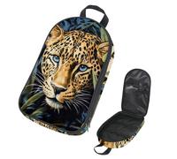 VAPOKF Travel Camping Utensils Organizer Bag, Wild Leopard in Jungle Storage Bag for Cooking Utensil Set, Kitchen Accessories Storage Pouch for Outdoor BBQ, Bag Only