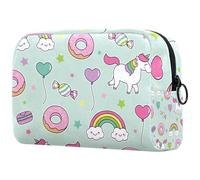 VAPOKF Unicorn Dessert Balloon Cosmetic Bag for Women, Travel Toiletries Bags Large Makeup Handy Pouch Organizer Bag with Zipper