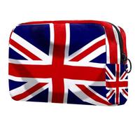 VAPOKF Union Jack Britain British Jack Cosmetic Bag for Women, Travel Toiletries Bags Large Makeup Handy Pouch Organizer Bag with Zipper