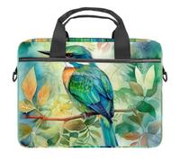VAPOKF Watercolor Bird Laptop Shoulder Messenger Bag Case Sleeve Suitable for 13.4 Inch to 14.5 Inch Laptops