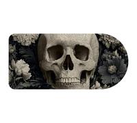 VAPOKF White Skull Flower Mouse Pad, 74×35 cm Mouse Mat, Gaming Mousepad, Desk Mat with Rubber Base, Desk Pad Laptop for Office and Home
