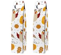 VAPOKF Wine Bags Decoration, 2 PCS Reusable Leather Wine Gift Bag for Party, Picnic, Birthdayl, Trave - Thanksgiving Autumn Turkey