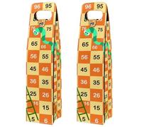 VAPOKF Wine Tote Carrier, 2 PCS Reusable Leather Single Bottle Champagne, Beer Gift Bags for Birthday, Wedding, Picnic Party, Christmas - Snakes Ladders Game