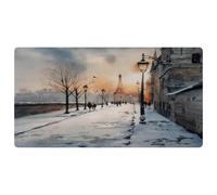 VAPOKF Winter Snow City Street Kitchen Mat, Non Slip Washable Floor Rug, Absorbent Kitchen Mats Runner Rugs for Kitchen, Hallway, Laundry Room
