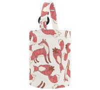 VAPOKF Womens Bucket Handbag, Cute Fox Forest Pattern Canvas Tote Bag Purses Trendy Shoulder Bag