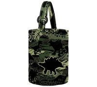 VAPOKF Womens Bucket Handbag, Original Dinosaur Camouflage Dino Pattern Canvas Tote Bag Purses Trendy Shoulder Bag