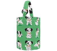 VAPOKF Womens Bucket Handbag, Spotted Puppy Pose Canvas Tote Bag Purses Trendy Shoulder Bag