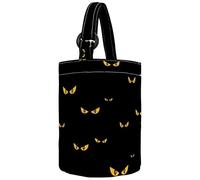 VAPOKF Womens Bucket Handbag, Strange Scary Eyes Pattern Canvas Tote Bag Purses Trendy Shoulder Bag