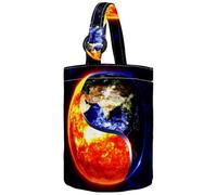 VAPOKF Womens Bucket Handbag, Sun and Earth Tai Chi Canvas Tote Bag Purses Trendy Shoulder Bag