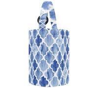 VAPOKF Womens Bucket Handbag, Watercolor Mermaid Fish Scales Pattern Canvas Tote Bag Purses Trendy Shoulder Bag