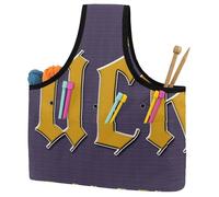 VAPOKF Yarn Storage Bag, Knitting Crochet Tote Bag, Yarn Holder with Pockets for Crocheting, Knitting Accessories (Funny Design Fuck)