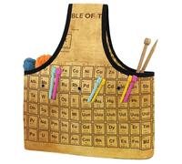 VAPOKF Yarn Storage Bag, Knitting Crochet Tote Bag, Yarn Holder with Pockets for Crocheting, Knitting Accessories (Vintage Periodic Table of the Elements)
